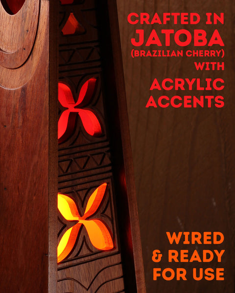 Tiki Lamp detail tapa