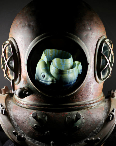 Mini Moray - Blue Zebra Glaze