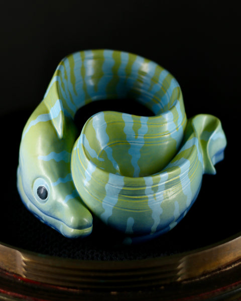 Mini Moray - Blue Zebra Glaze